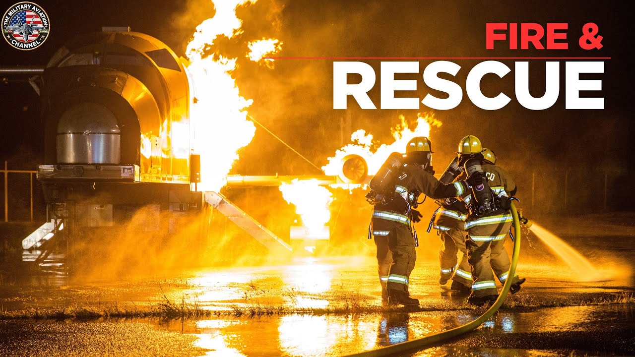 Surviving A Plane Crash: Fire Rescue Training #military #army #airforce #firefighter #fire