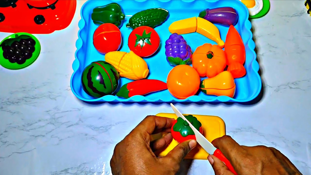 Ultimate Fruit & Vegetable Toy Cutting Set 🥕🍇 | Satisfying ASMR Unboxing | #asmr