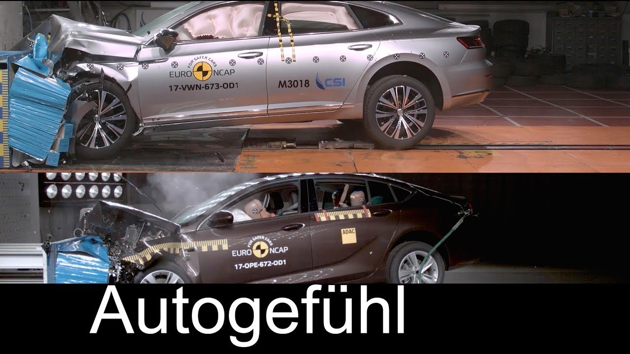 VW Arteon vs Opel Insignia Crash Test - Autogefühl