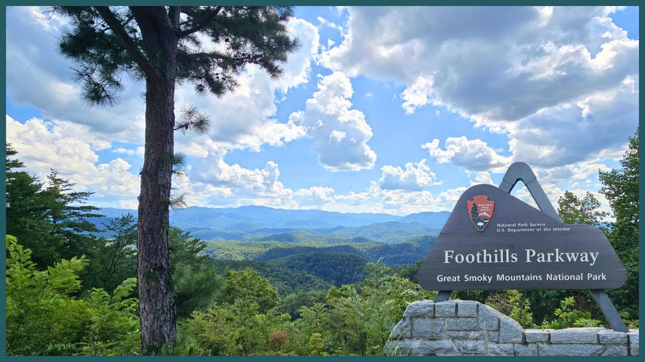 Driving The Foothills Parkway In The Great Smoky Mountains National Park