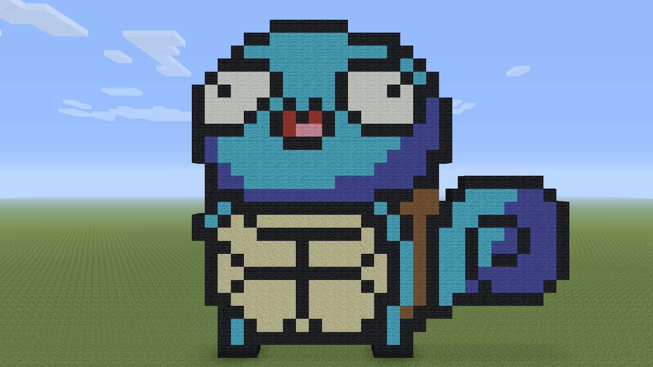 Minecraft Pixel Art - Derp Squirtle