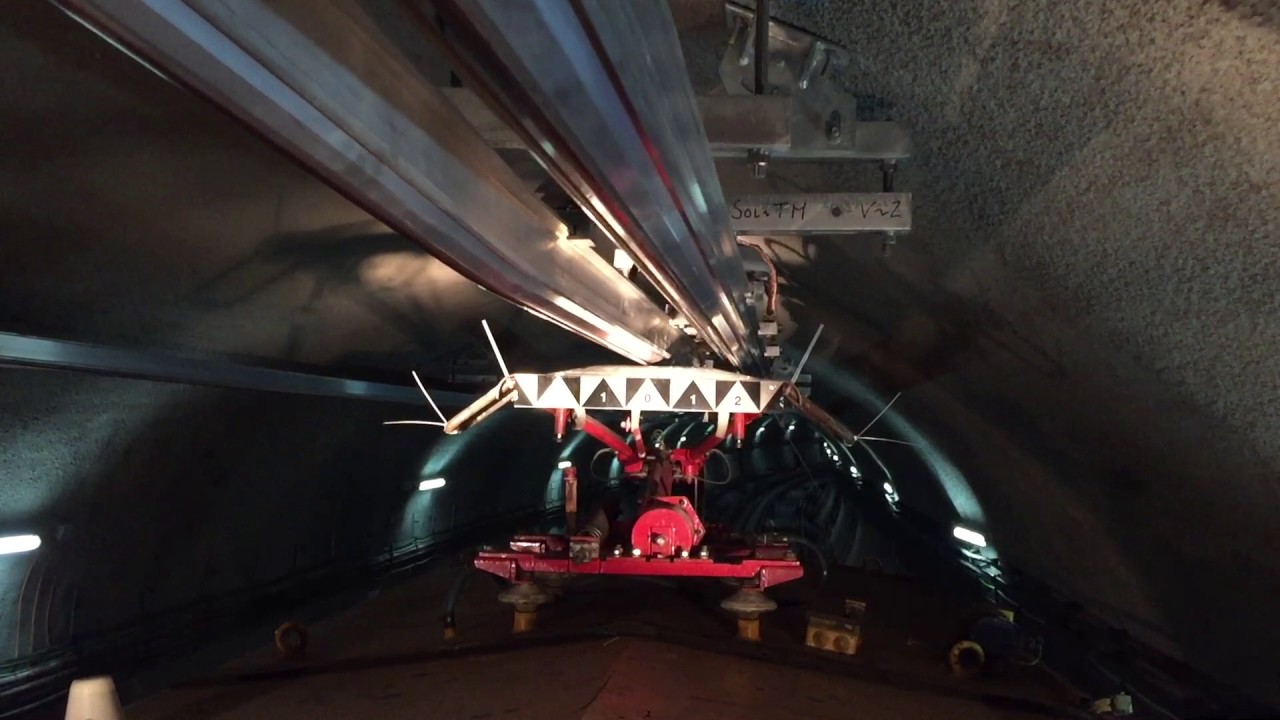 Catenaria Rígida prueba de gálibos en túnel prueba pantógrafo dinámica Metro