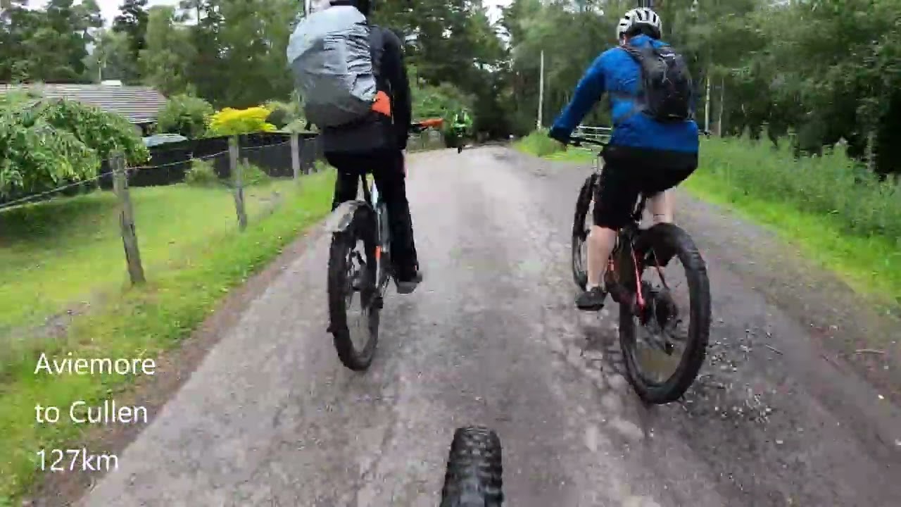 EMTB 127km Aviemore to Cullen Timelapse (speyside way)
