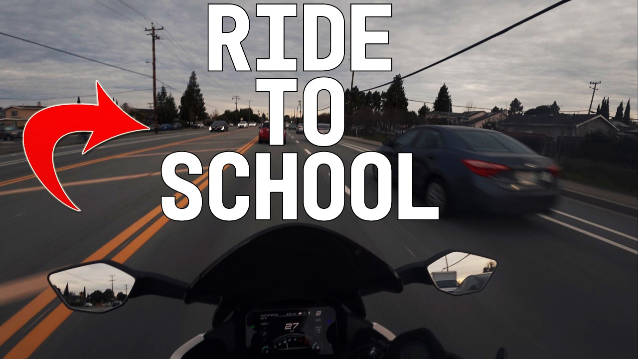 POV Ride to School | Raw Engine Sound Experience | Cfmoto 450ss
