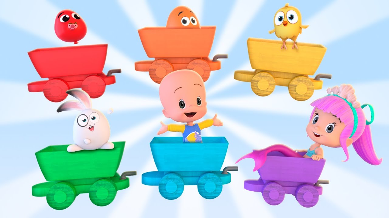 The Rainbow Train | CUQUIN | Nursery Rhymes & Learning videos