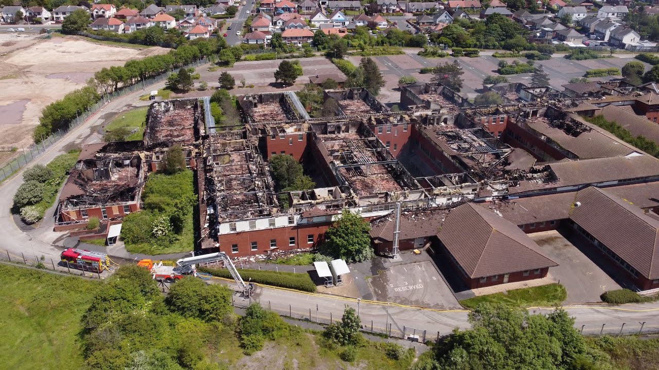 Huge Blackpool Fire Aftermath🔥Warbreck House DWP🧑‍🚒🚒