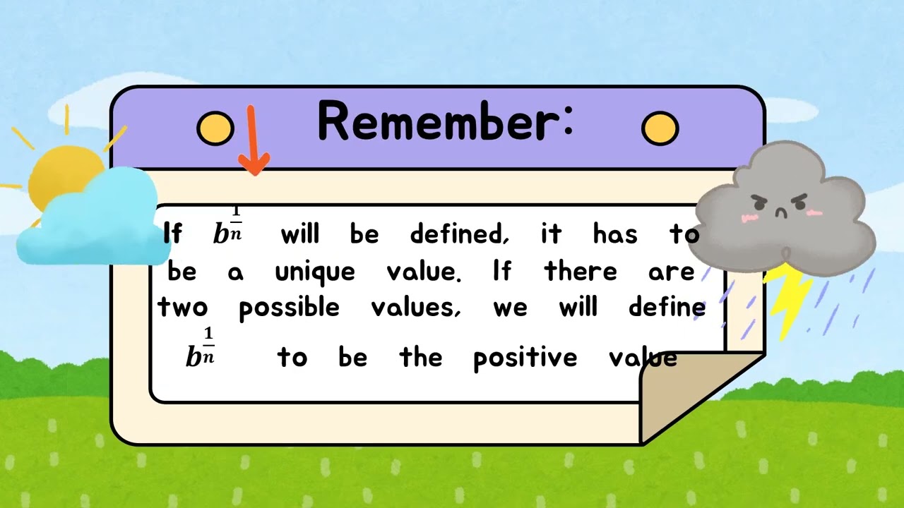 ILLUSTRATING EXPRESSIONS with RATIONAL EXPONENTS by Evelyn C. Bardon