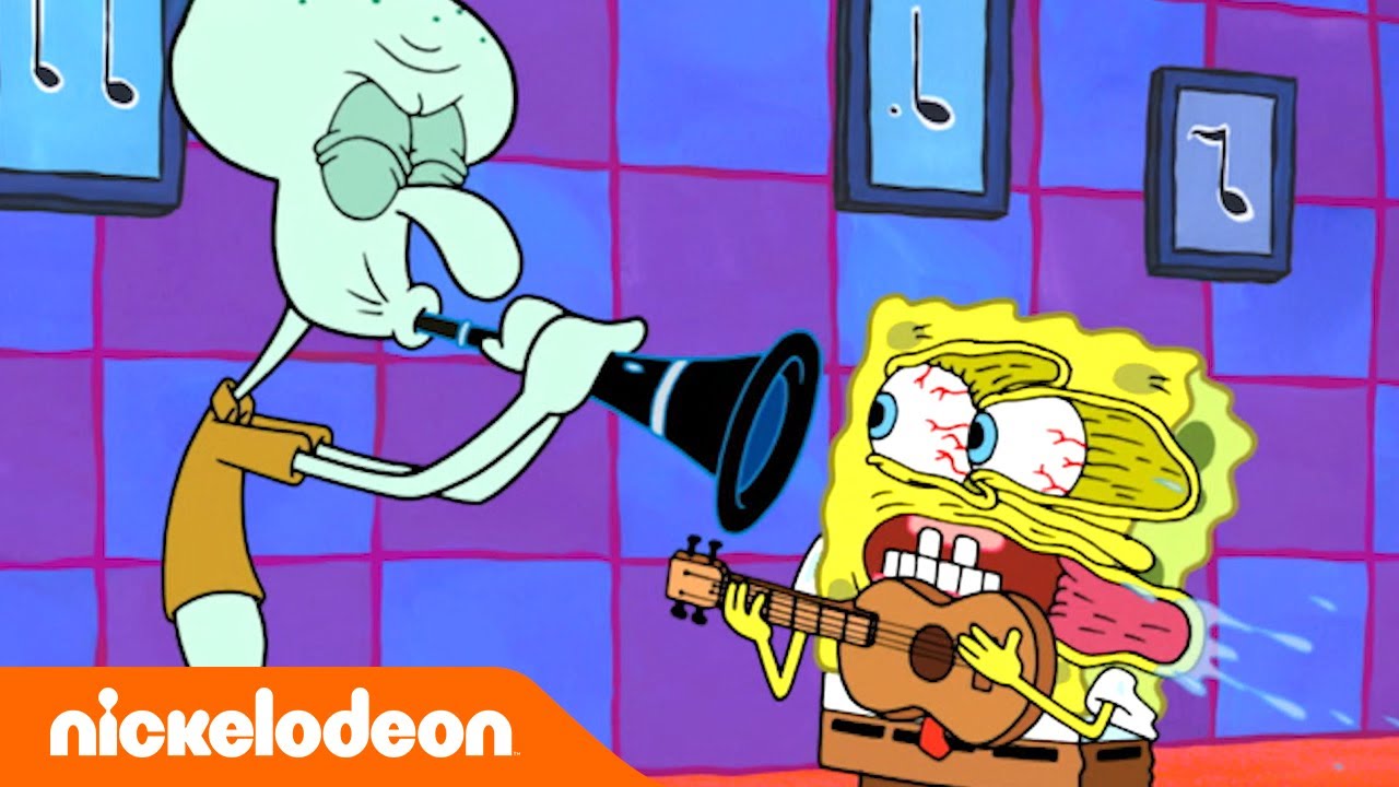 Bob Esponja | O Lula Molusco conhece seu ÍDOLO | Nickelodeon em Português