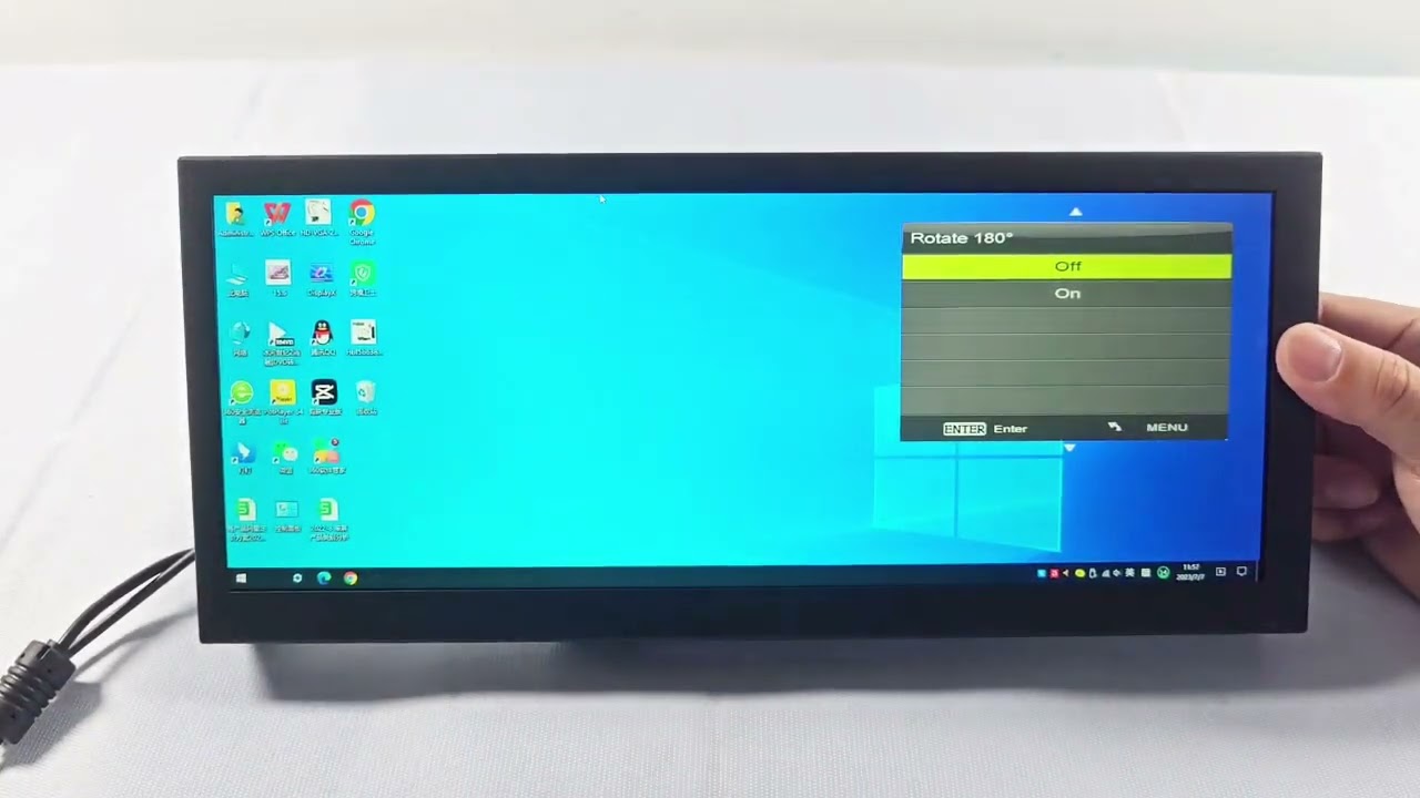 VSDISPLAY 12.3inch 1920x720 Bar LCD Screen For ARCADE Game Machine  Display for Retail Stores