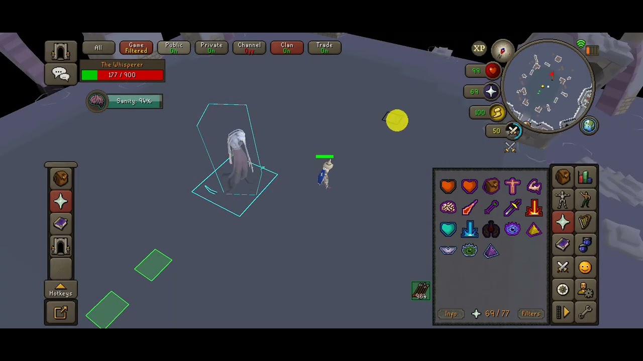Whisperer BOSS on mobile OSRS