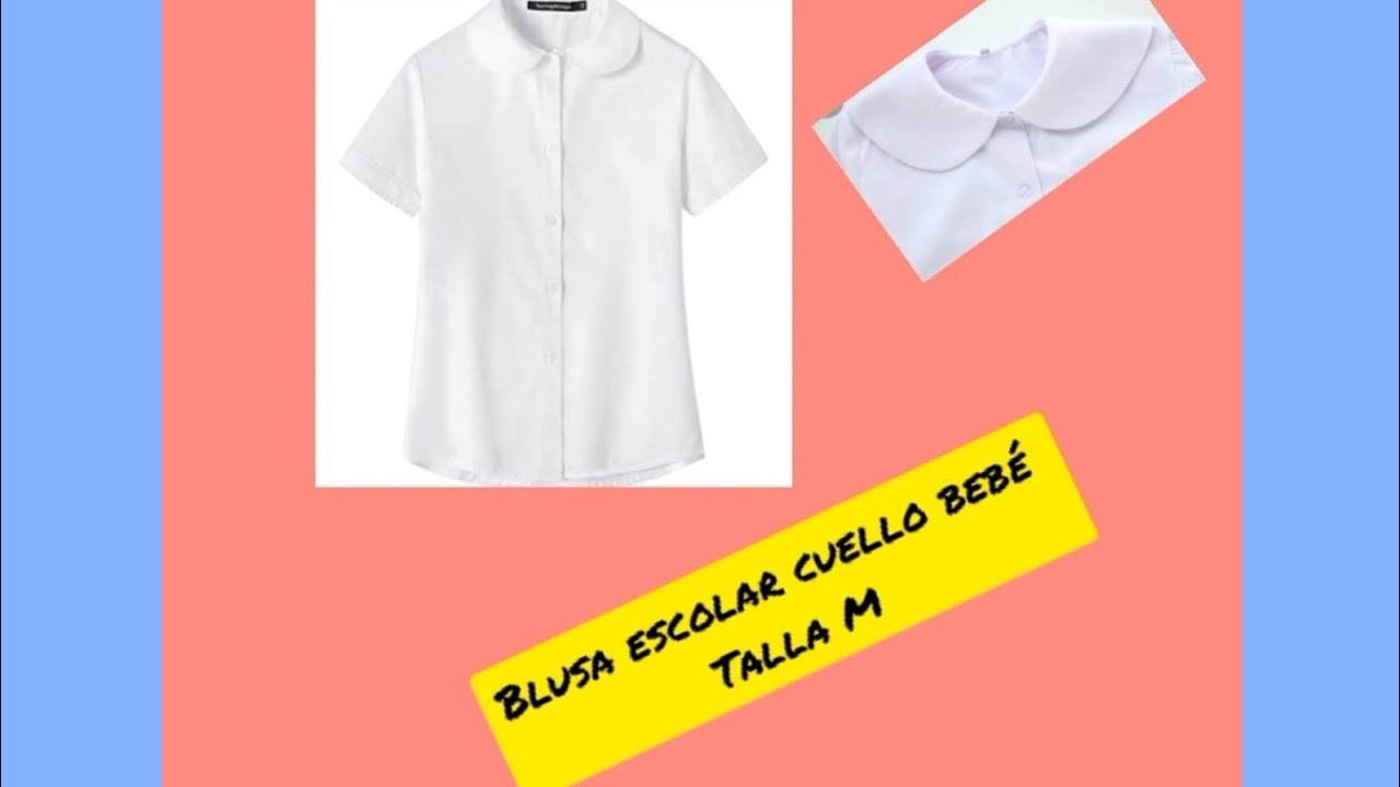 49. Blusa de colegio  cuello bebé