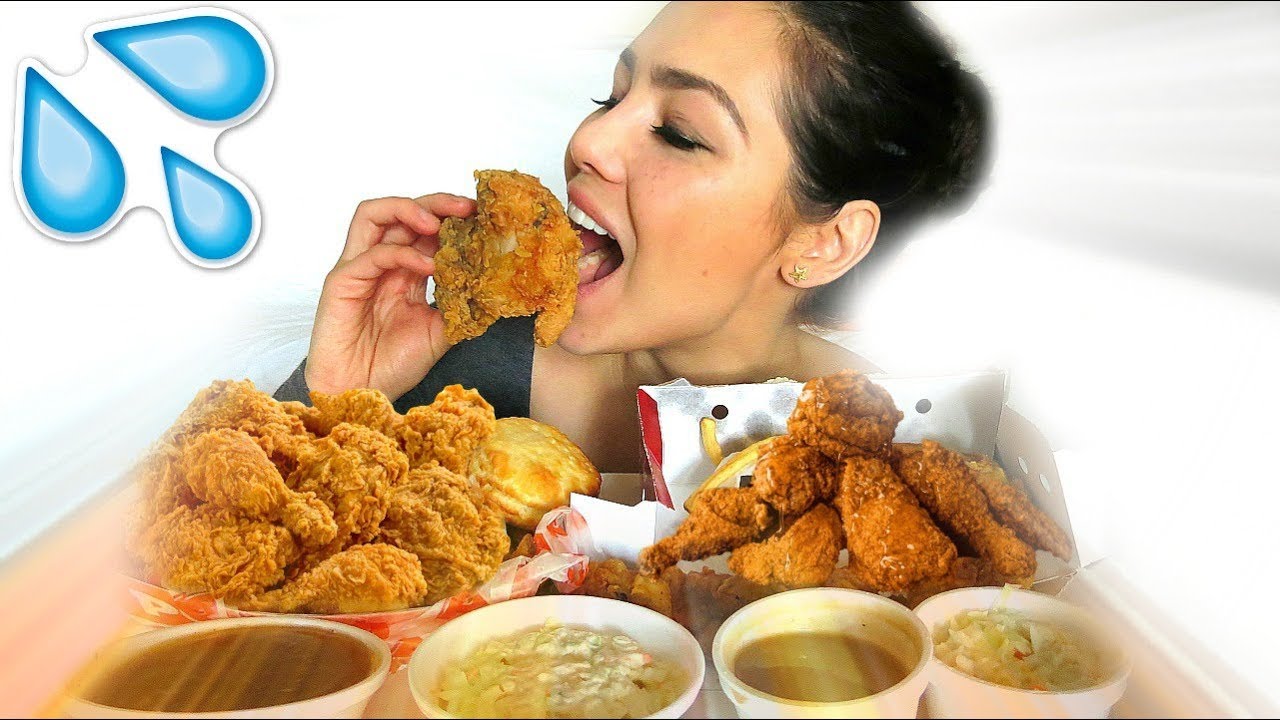 KFC VS POPEYES MUKBANG 먹방 EATING SHOW