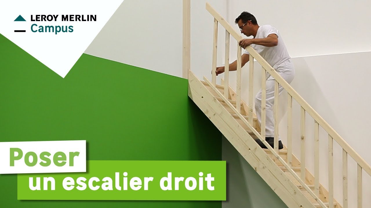 Comment poser un escalier droit ? Leroy Merlin