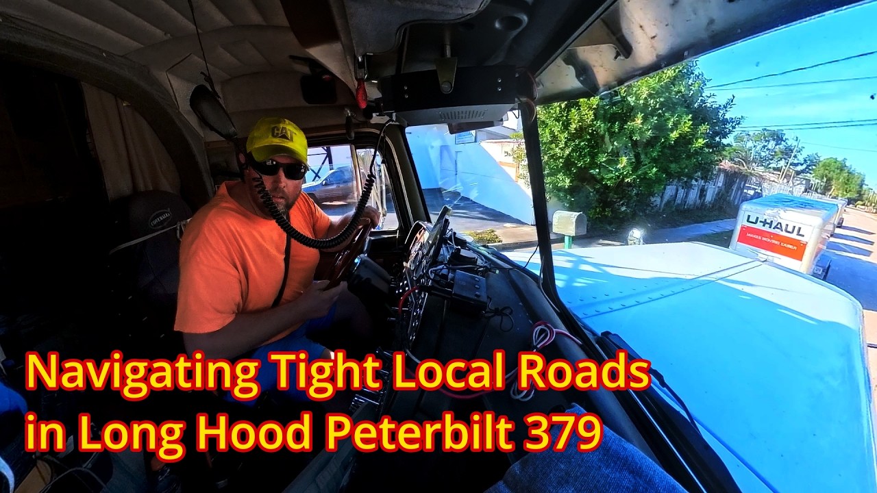 Trucking Thru Tight Local Roads in Sarasota, FL, Rain is Following Me, & a Party in the Road