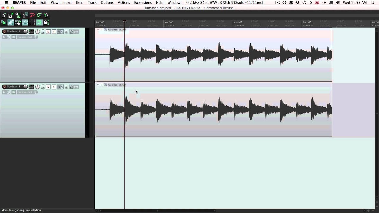 Dual Mono to Stereo in Reaper