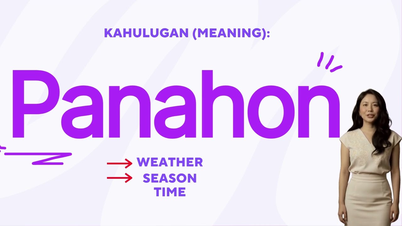 Tagalog Weather/Season Vocabulary and Phrases: Panahon