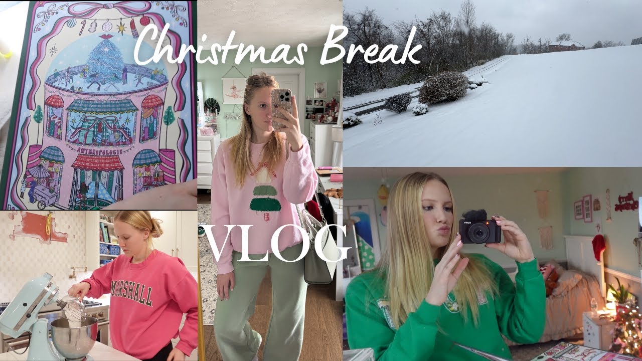 CHRISTMAS BREAK VLOG: new camera, anthro advent, german candy review, elli's graduation