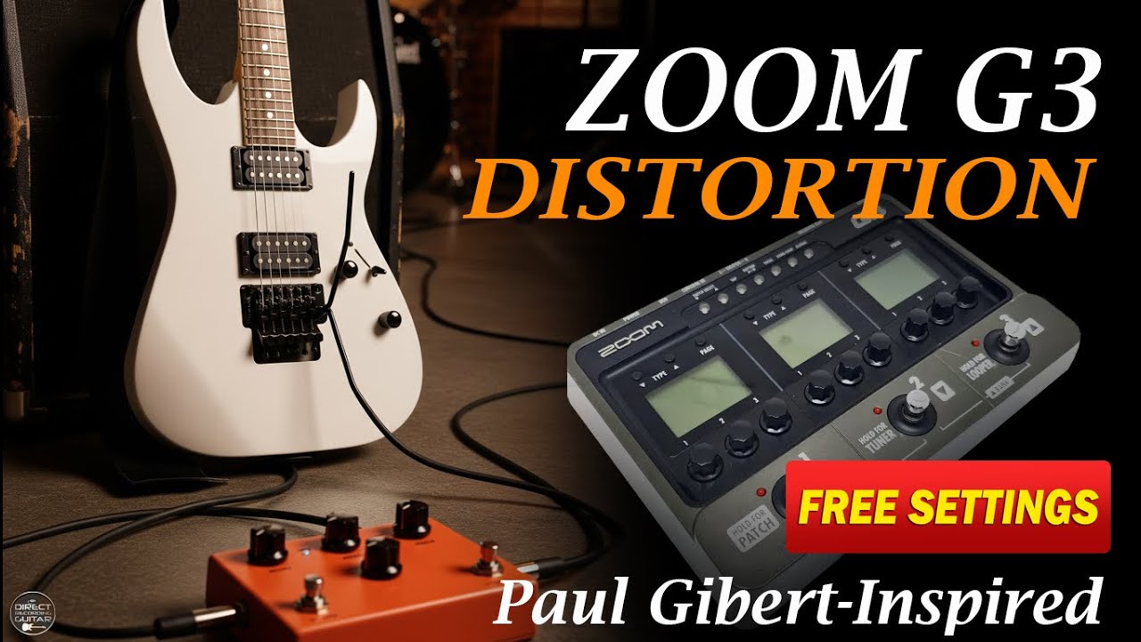 ZOOM G3 Distortion - PAUL GILBERT Inspired - G3x, G1on, G5, MS50G