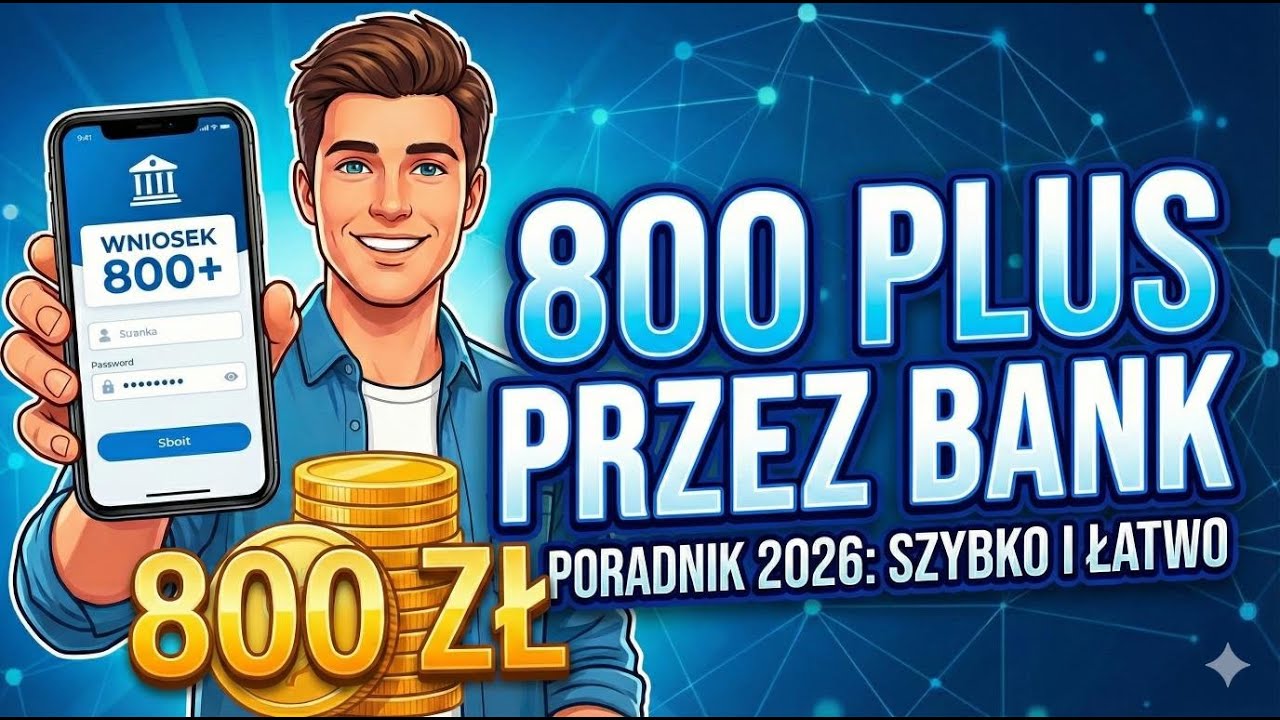 Zł&oacute;ż wniosek o świadczenie w Programie 800 plus przez bank. Prosty przewodnik 2026.