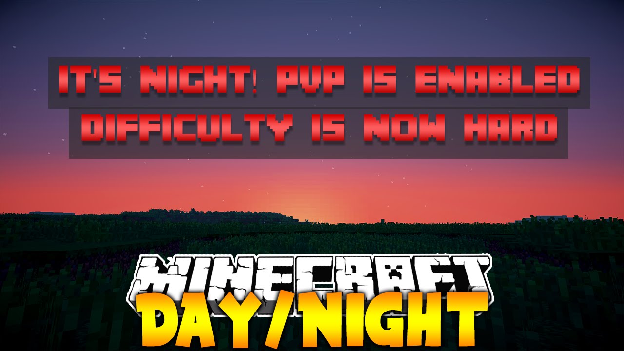 Minecraft Plugin: DAY/NIGHT! (Set Time to a Specific Difficulty)
