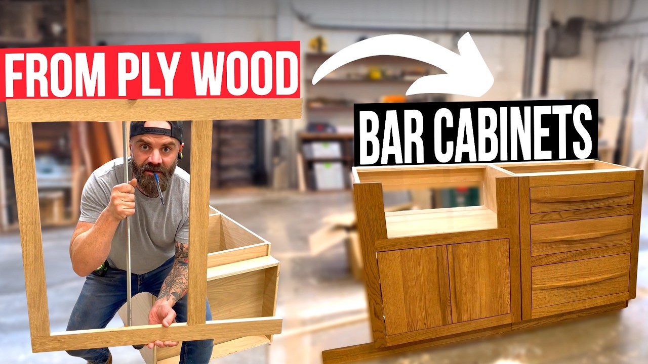 Mini Bar Cabinet Build || Rift Sawn White Oak Perfection