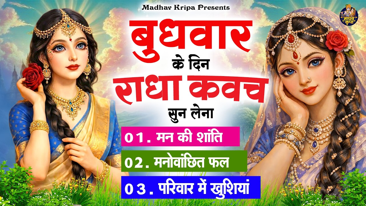 बुधवार के दिन घर परिवार में राधा कवच चलाकर रख देना होगी मन की शांति परिवार में खुशिया #RadhaKavach