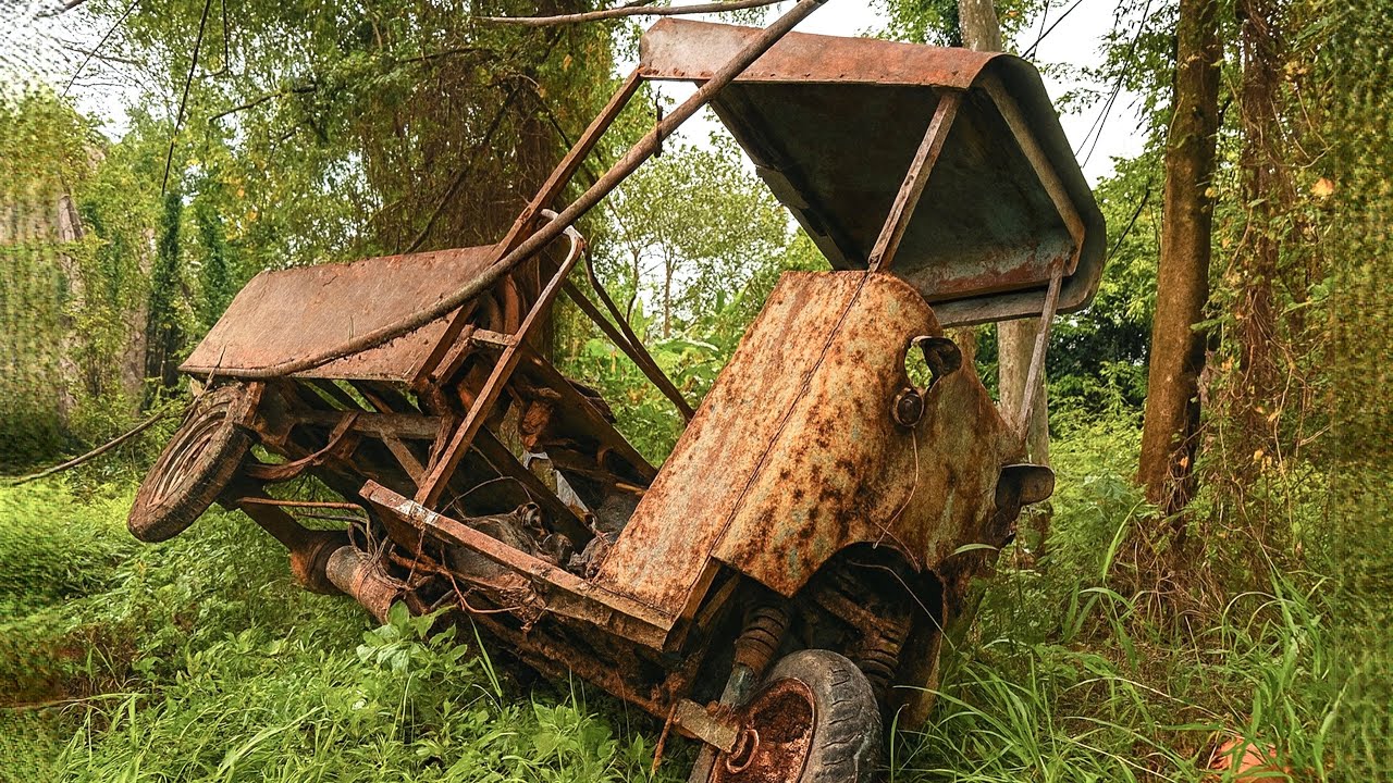 Поражены тем, что сделал этот гениальный парень // Возрождение ржавой легенды LamBro 1950-х!