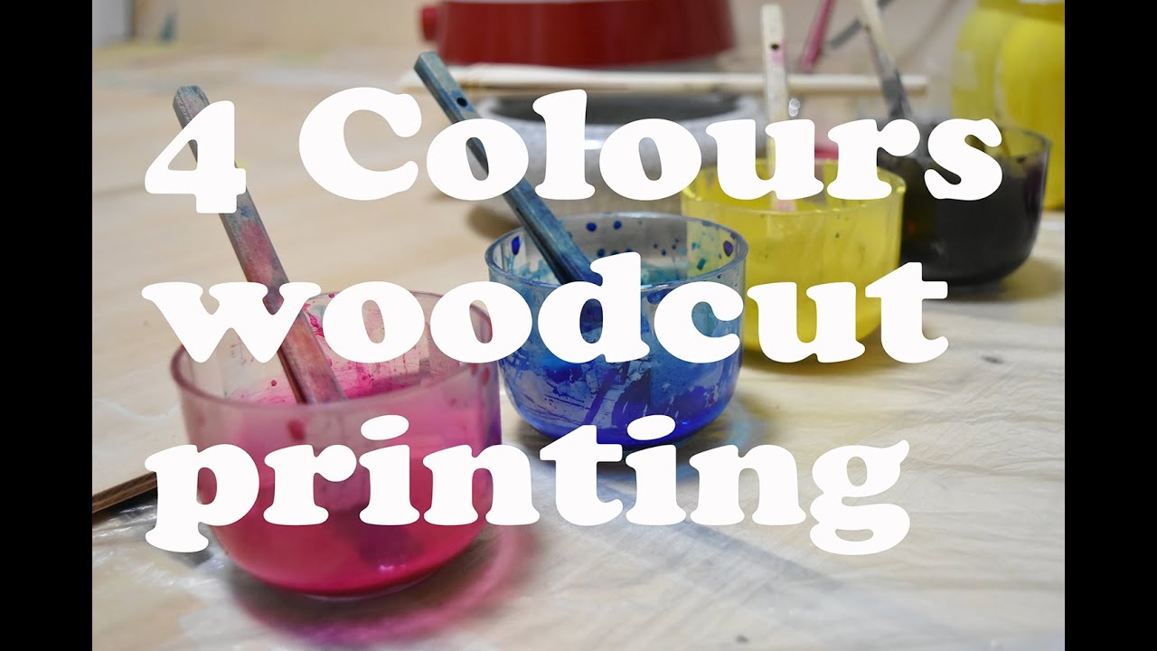 4 colours woodcut (full version)  ４色分解CMYK木版画