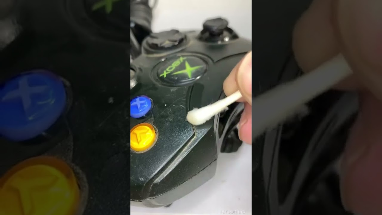 (ASMR) Limpeza em controle de Xbox Cl&aacute;ssico / (ASMR) Cleanup in Cl&aacute;ssico Xbox Control