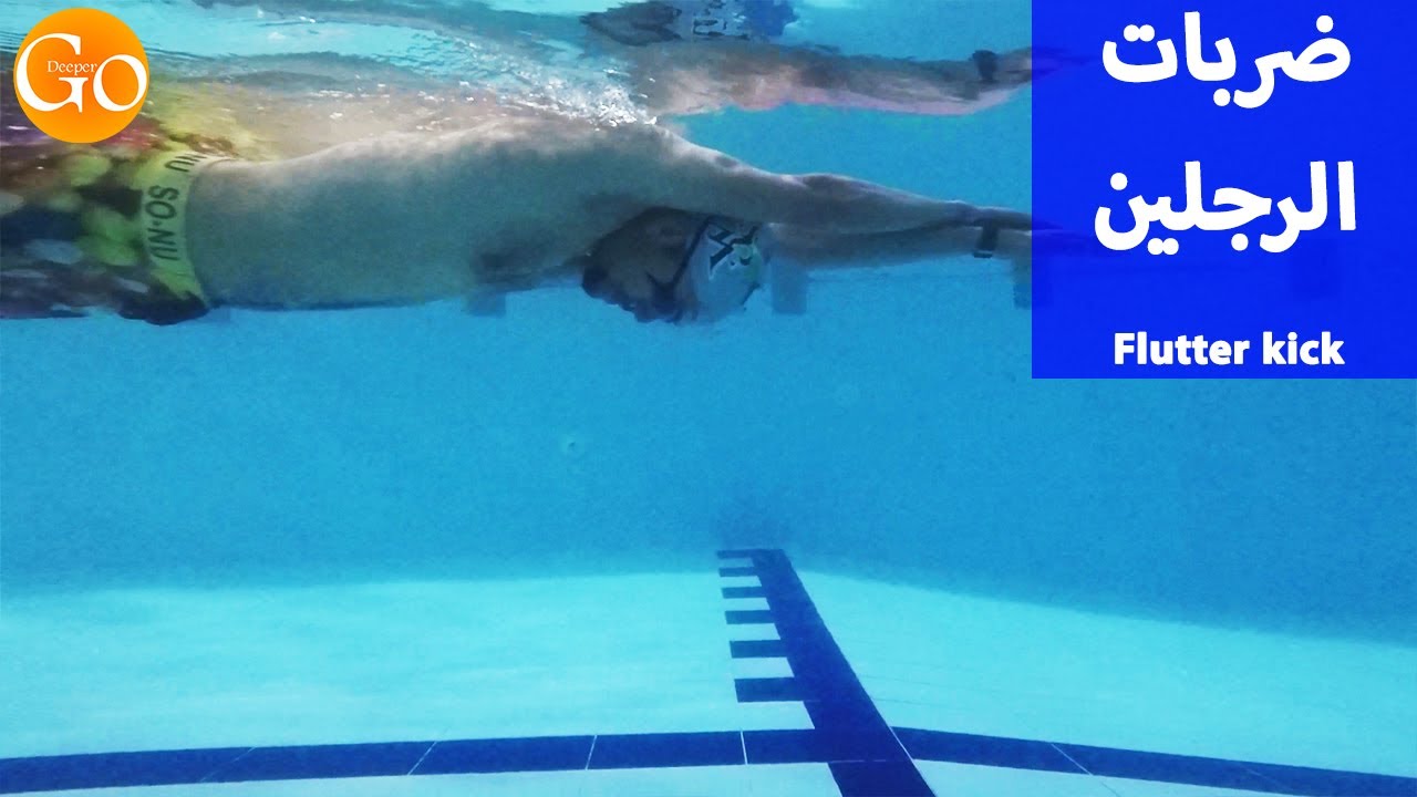 تعلم السباحة | المرحلة الاولى ضربات الرجلين في السباحة الحرة | Front crawl kick