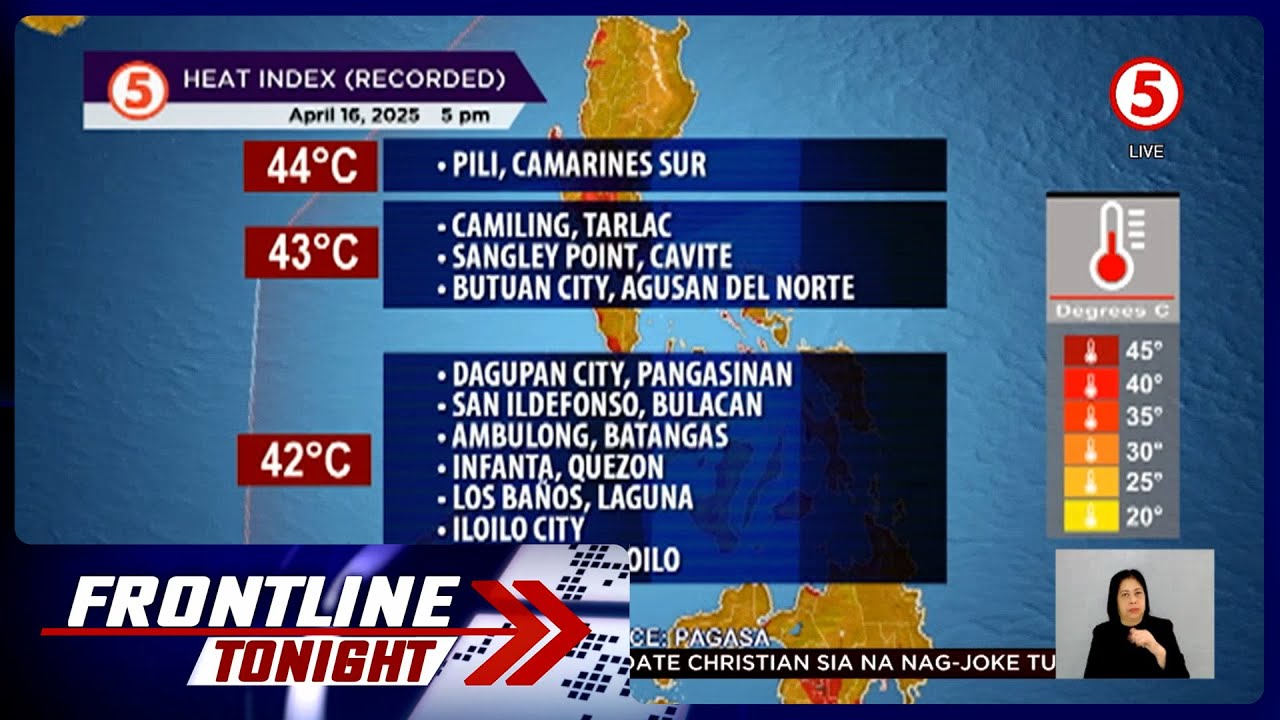 11 lugar, nakapagtala ng mapanganib na damang-init | Frontline Tonight