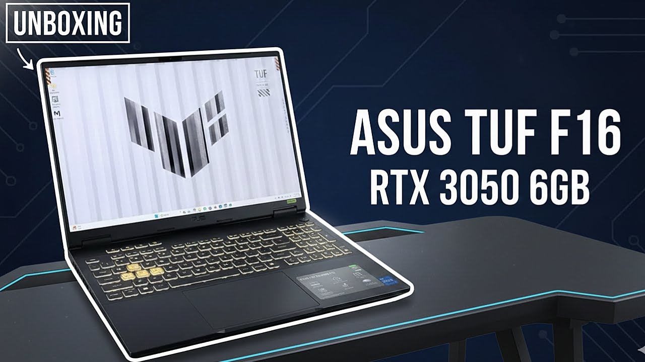 ASUS TUF F16 RTX 3050 | UNBOXING + PRIMEIRAS IMPRESSÕES | TESTE NO BLACK OPS 7