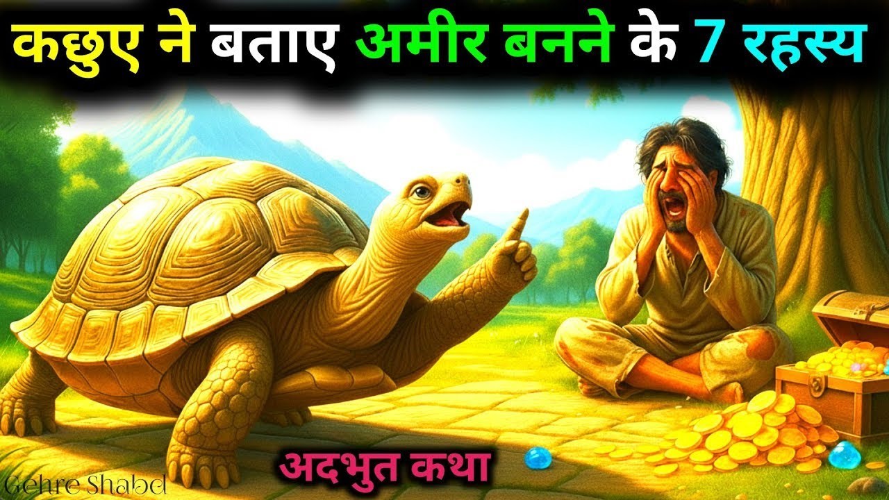कछुए ने बताया &mdash; यह सात गलतियाँ छोड़ दो, पैसा खुद चलकर तुम्हारे पास आएगा l Gehre Shabd l Motivation 