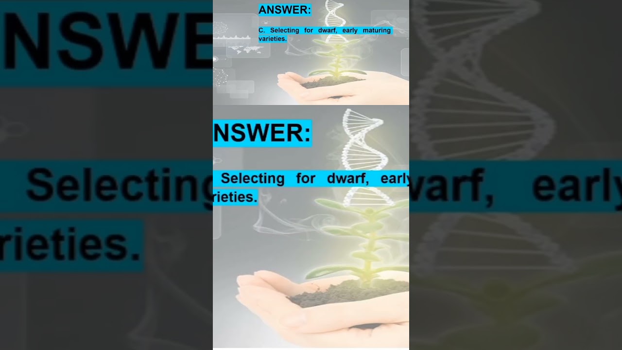 PLANT BREEDING AND GENETICS Q&A 5#plantbreeding​ #cropscience​