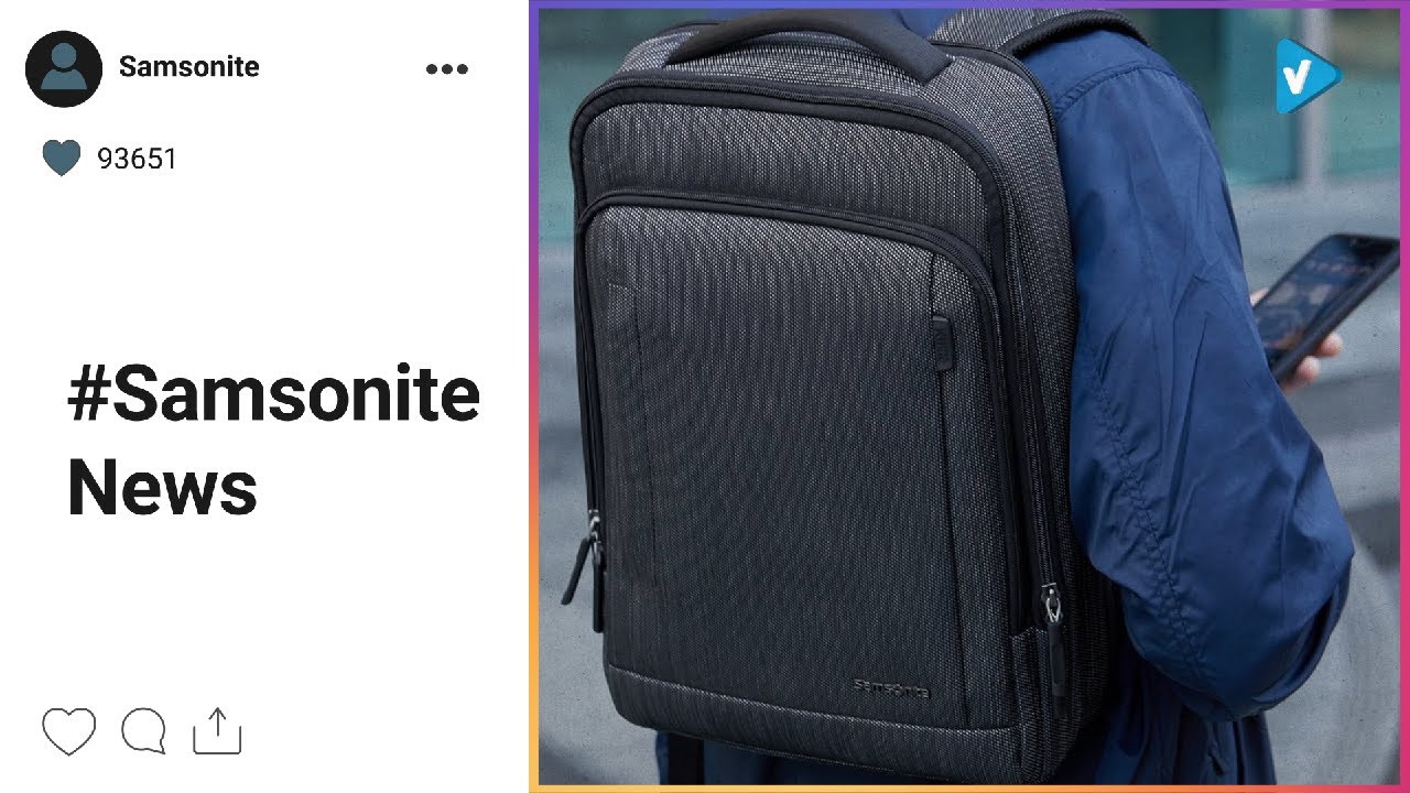 #Samsonite News: Made from fabric reinforced with Dupont Kevlar fibers, the SXK Slim Backpack is