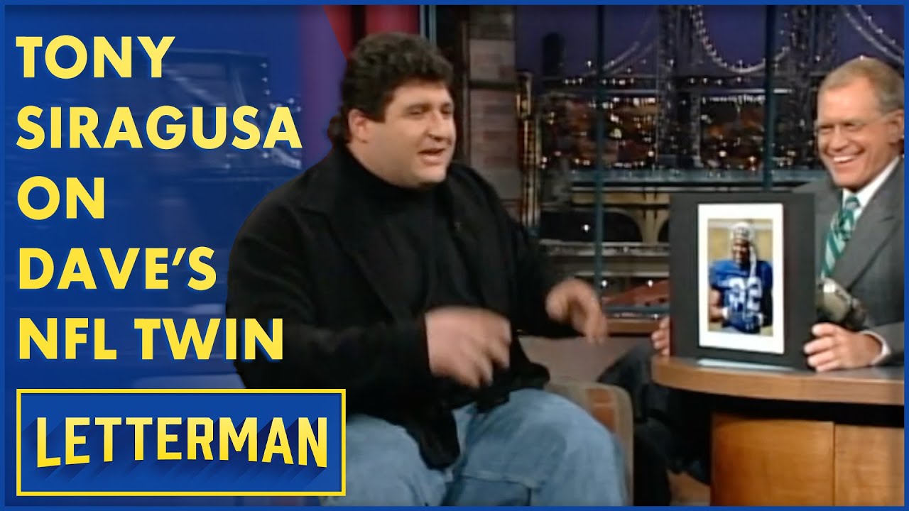 Tony Siragusa Shows Dave His NFL Twin | Letterman