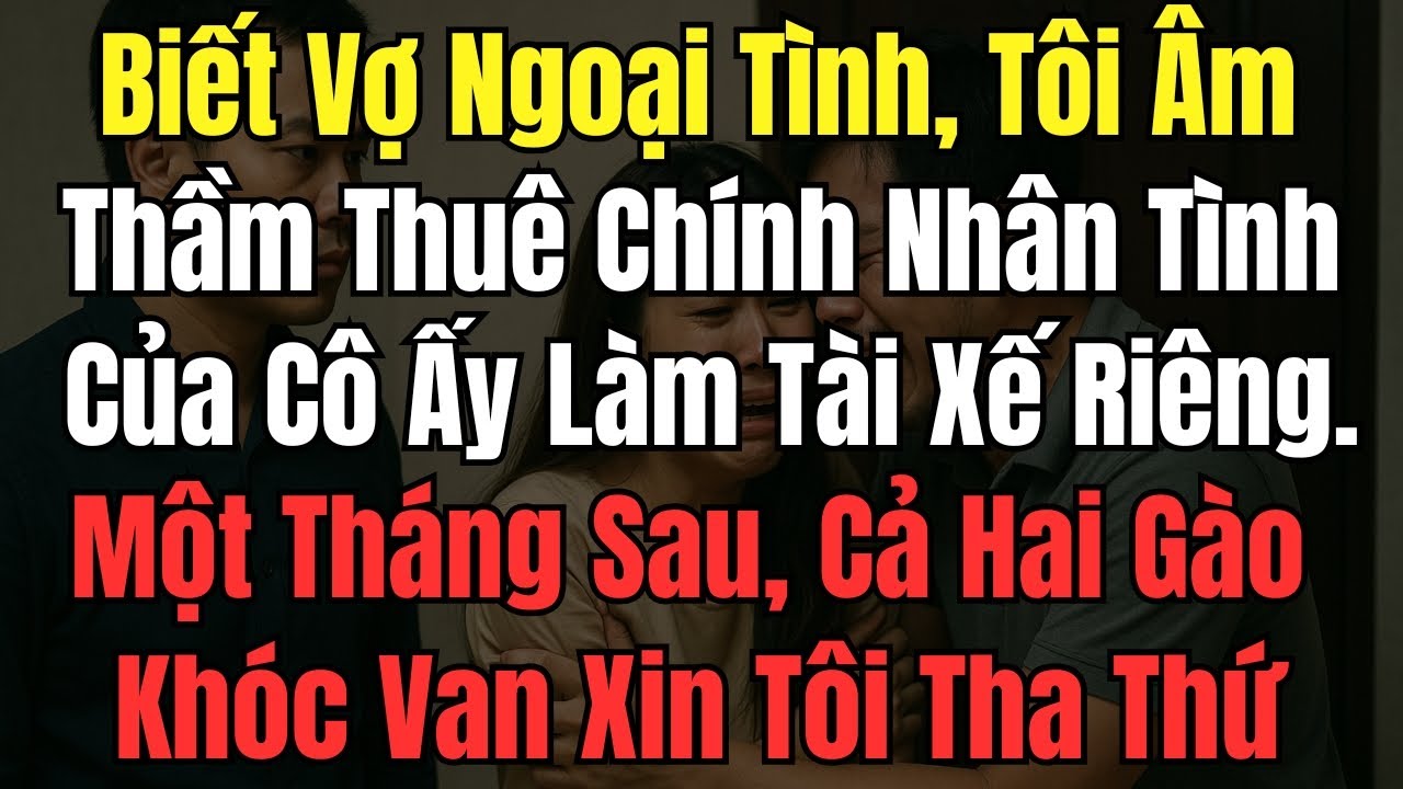Biết Vợ Ngoại Tình, Tôi Âm Thầm Thuê Chính Nhân Tình Của Cô Ấy Làm Tài Xế Riêng – Một Tháng Sau, Cả