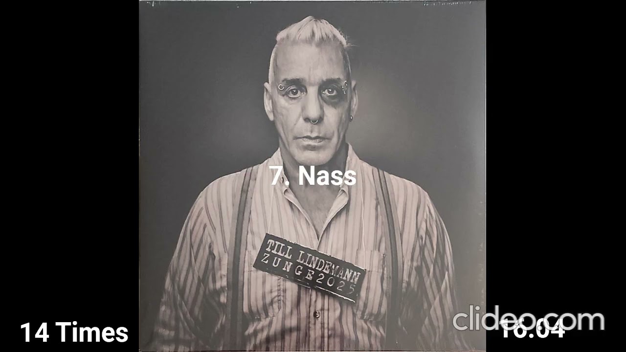 For how long is each Till Lindemann song title sung?