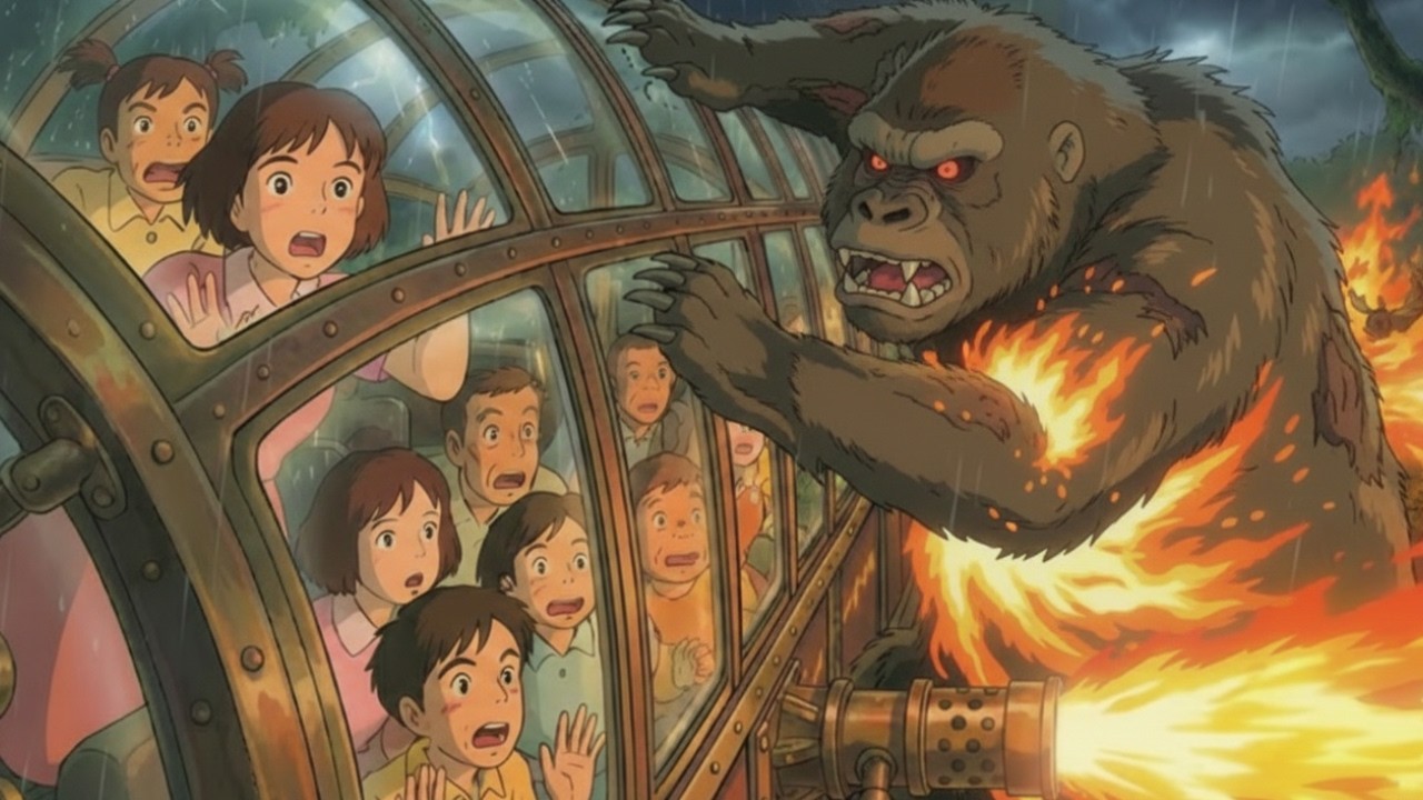 Beyond the Glass Train - Giant Forests & Zombie Gorilla Beasts | Ghibli-Style