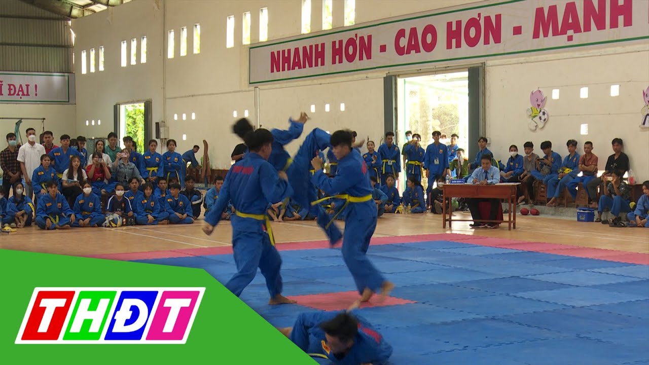 Tận mắt chiêm ngưỡng đòn thế tuyệt kỹ của võ Vovinam tại Đại hội TDTT tỉnh Đồng Tháp | THDT