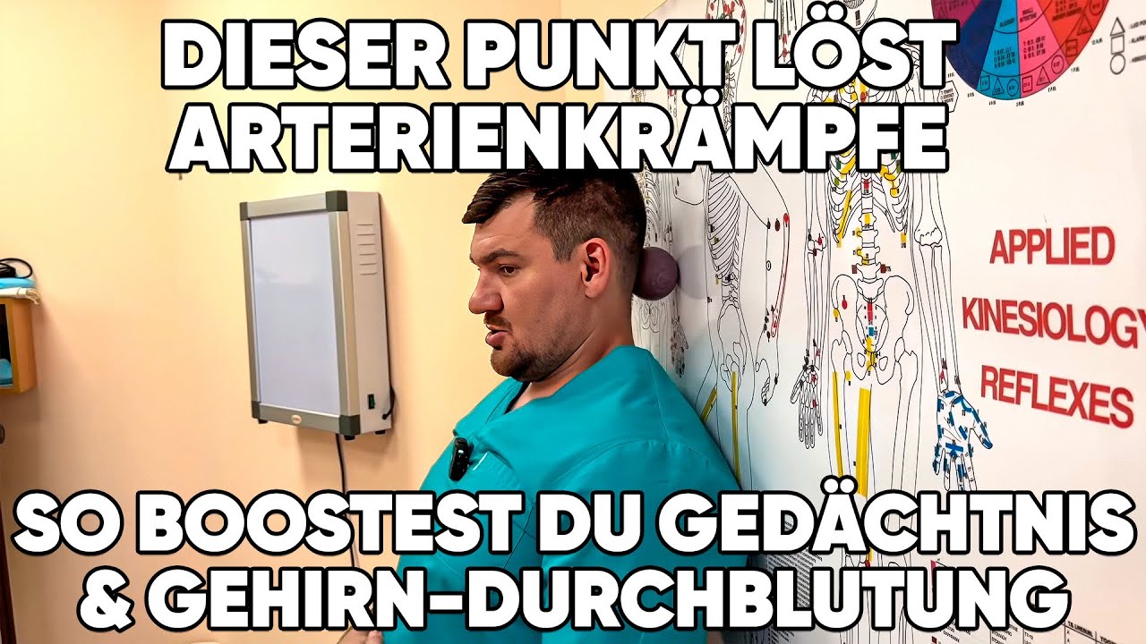 Blutfluss im Gehirn um 150% gesteigert – durch Druck auf diesen Punkt! Mega-Gedächtnis in 2 Min