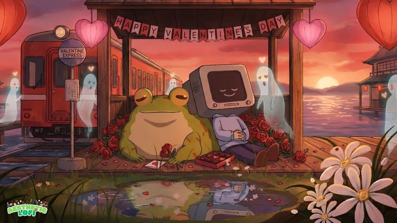 Sweet Valentine 🍫 Melt The Heart, Feel Loved - Valentine Lofi Hip Hop Mix - Aesthetic Lofi