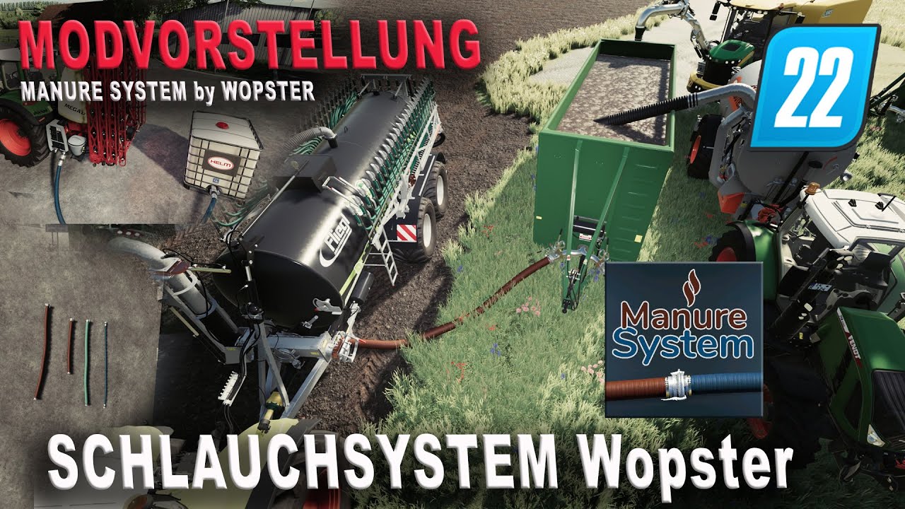 LS22 Modvorstellung - Schlauchsystem - Manure System by Wopster - inkl. Tutorial [PC/MAC]