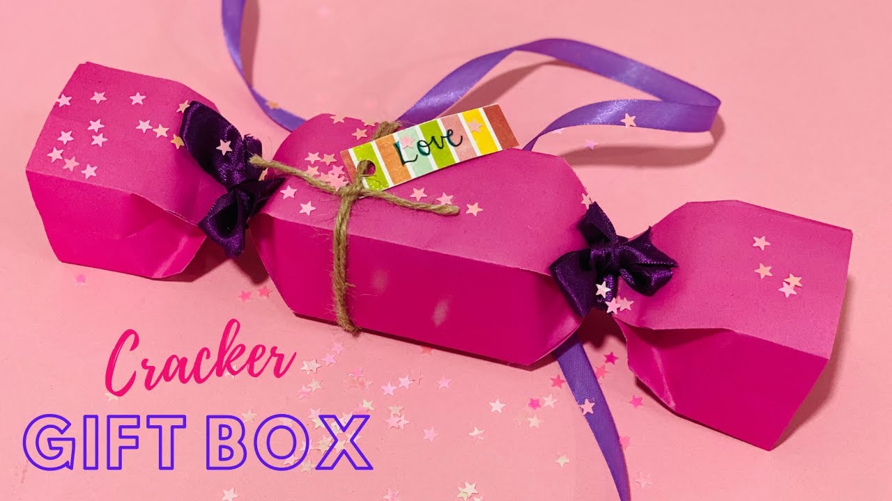 Cracker Gift Box | Easy Gift Wrapping | Candy Box Ideas