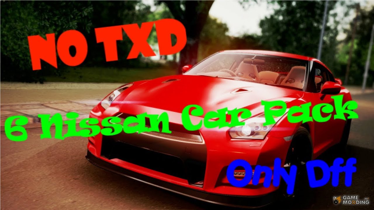 GTA SAN ANDREAS.6 Nissan Car Pack.No Txd.Only Dff