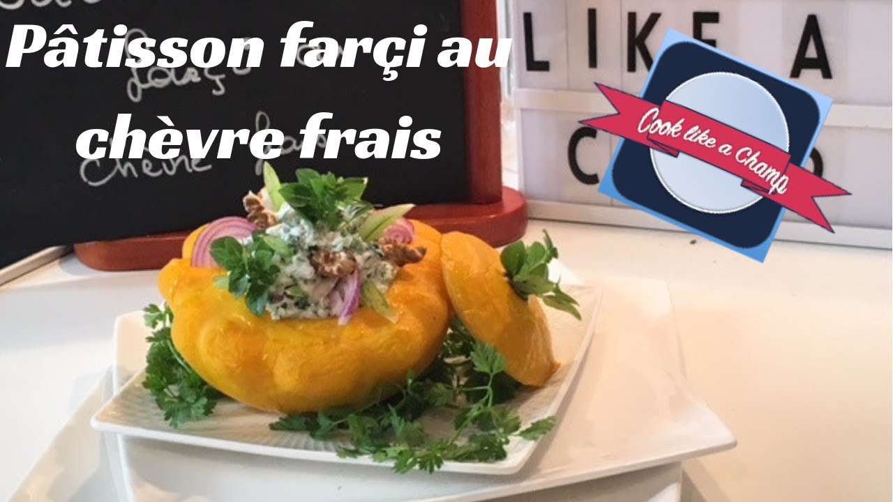 Pâtisson farçi au chèvre frais