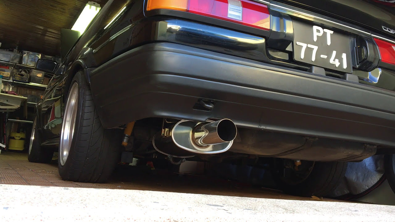 Ae86 20v BT BRAVE exhaust sound