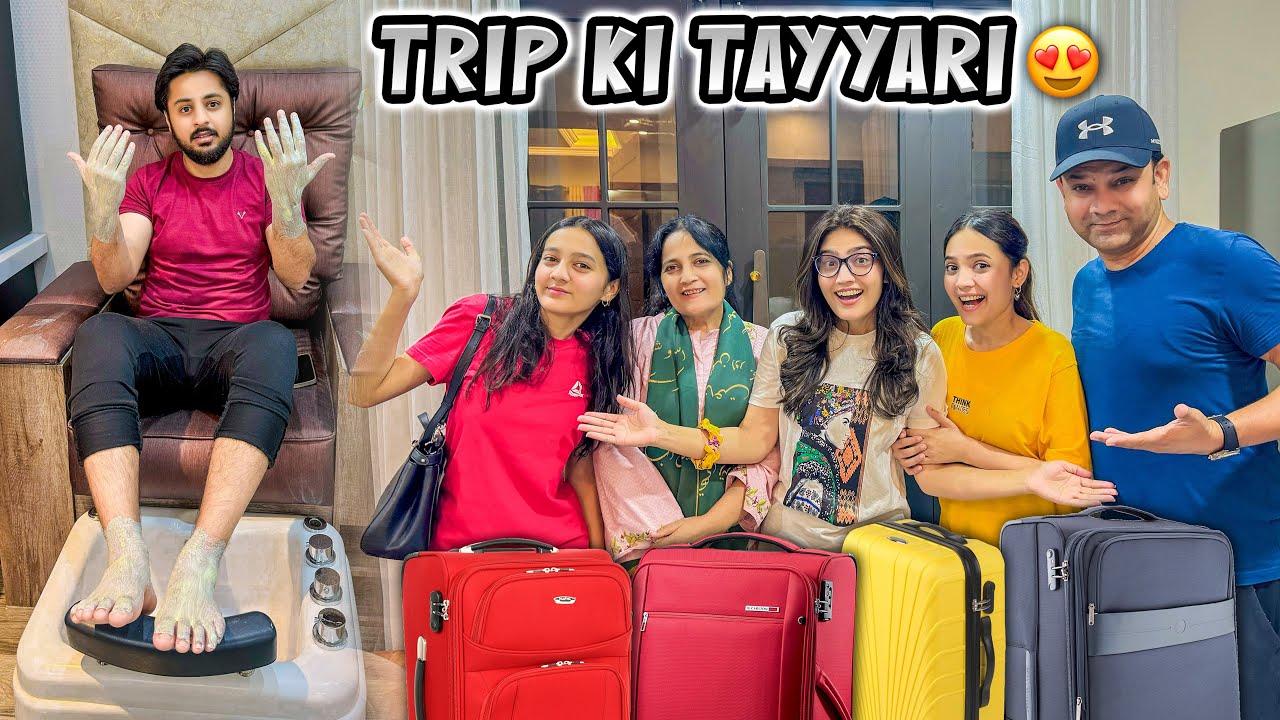 AREEB KA FEMALE SALOON MAI FACIAL KER DEA 😂 | New Trip Ki Packing Hogai 😍