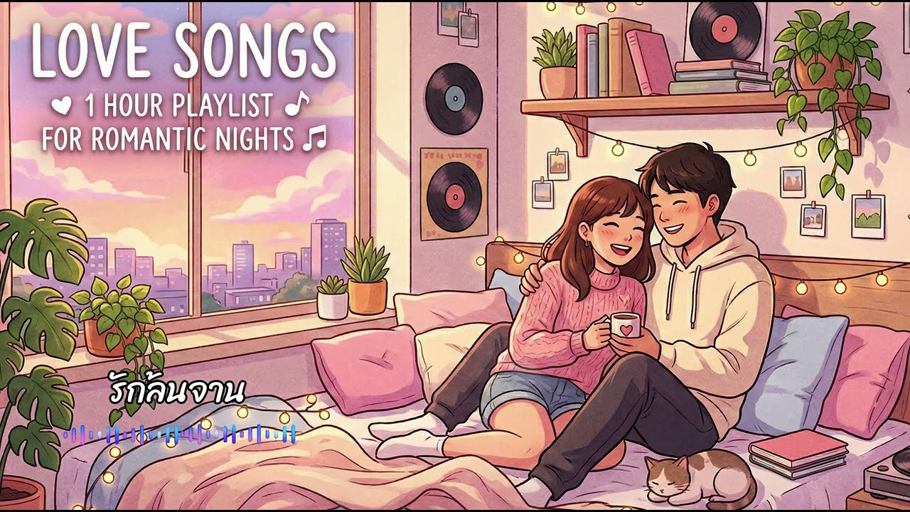 รวมเพลงรักเพราะๆ ฟังยาวๆ 1 ชม. | เติมพลังบวกให้ใจ ☁️ (Non-Stop Love Songs)