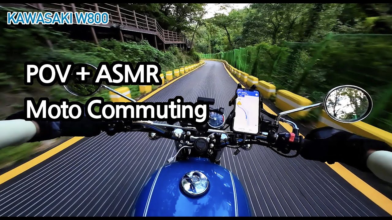 [ASMR] [바퇴] Kawasaki W800 Pure Exhaust with POV @남한산성, S.Korea